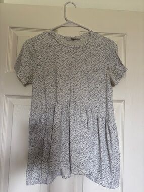 Leopard Print Babydoll Top